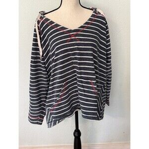 3XL Columbia Sportswear women's Tropic Haven stripe pocket, drawcord hood